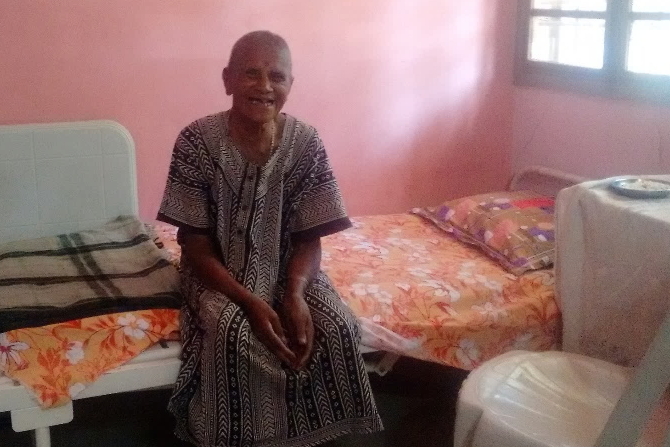 Sulochana finds a shelter and a clean bed at Krupa